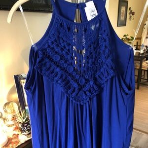 Royal Blue Halter Top